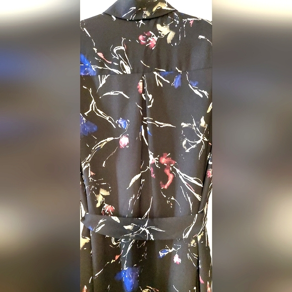 Reitman's Willow & Thread Women's Button-Down Tie Front Blouse Dress EUC Size 8 - Picture 13 of 13